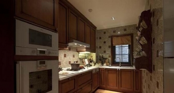大別墅裝修美式風格案例美式廚房裝修圖片