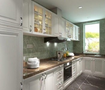 280平米現代美式風格裝修案例現代廚房裝修圖片